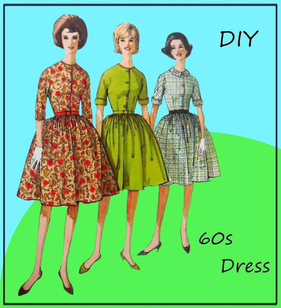 Simplicity 4526 Cute Early 1960s Fit-and-flare Dress - Etsy
