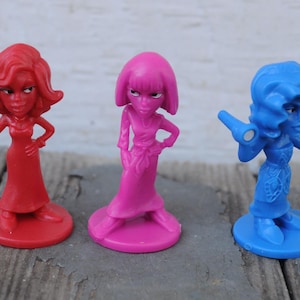Żetony/elementy gry losowej - Clue Jr. / Cluedo Jr. - Zamienniki, Zmieniona grafika, Kolaż, Asamblaż - Figurki / Podejrzani - Kolorowe figurki