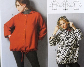 Butterick 5931 - DIY Hoodies / Sweatshirt - Connie Crawford - Stylish - Size XS - XL - Button Front, Pockets - Jacket - Coat - Windbreaker