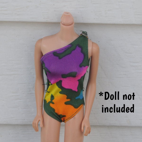 Vintage 1980s Tropical Barbie Original Outfit / Swimsuit / Bathing Suit -  Tropical Miko - 1985 - Swimwear