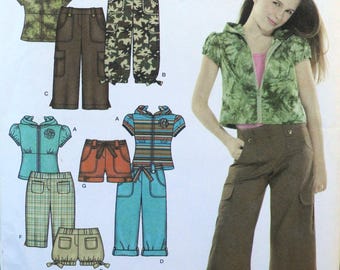Simplicity 3813 - Bluzki, spodnie, szorty w stylu boho dla dziewczynek i nastolatek - That's So Raven / Disney - Rozmiar 8 - 16 - BEZ ODCINKÓW