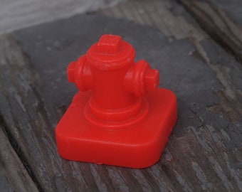 Vintage 1970s Fisher Price Fire Hydrant - Little People - Cute / Kawaii / Miniature / Toy Car / Diorama / Display / Fairy Garden