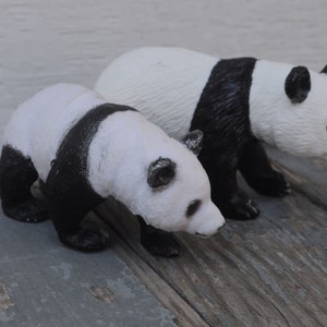 Panda Figuren - Vintage für Diorama, Fairy Garden, Modell, Puppenhaus - Miniatur