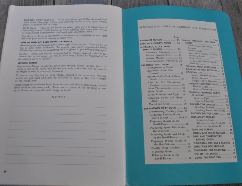 Vintage 1950s / 1955 RCA Estate Gas Range Stove Oven Etsy