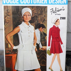 Patron De Couture Vogue Couturier Fabiani - Pour Robe - Taille Buste 38 - Rare