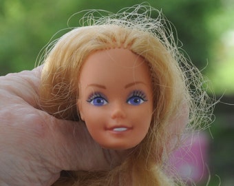 Vintage 1985 Crystal Barbie - HEAD ONLY - EXCELLENT / Near Mint Condition for ooak, Craft, Upcycle, Recycle