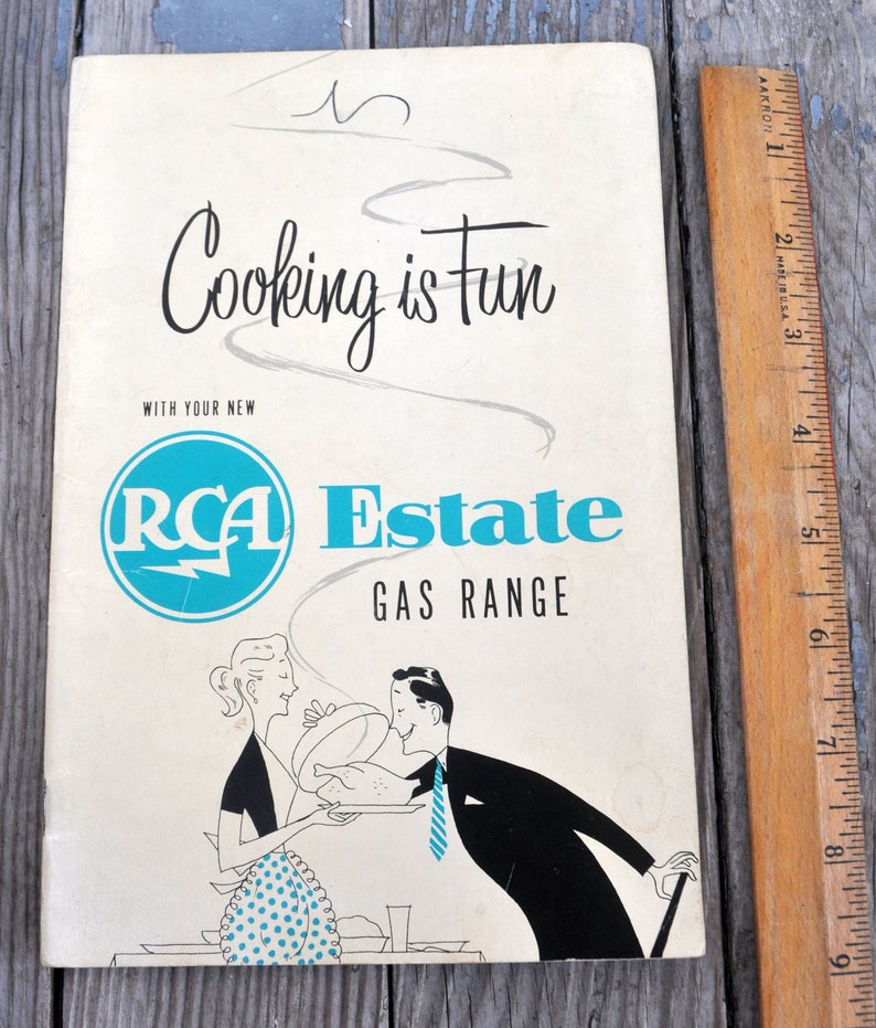 Vintage 1950s / 1955 RCA Estate Gas Range Stove Oven Etsy