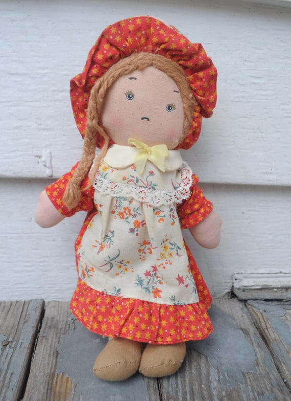 Vintage 1970s / 1980s Holly Hobbie Rag Doll - Holly Hobby - CARRIE