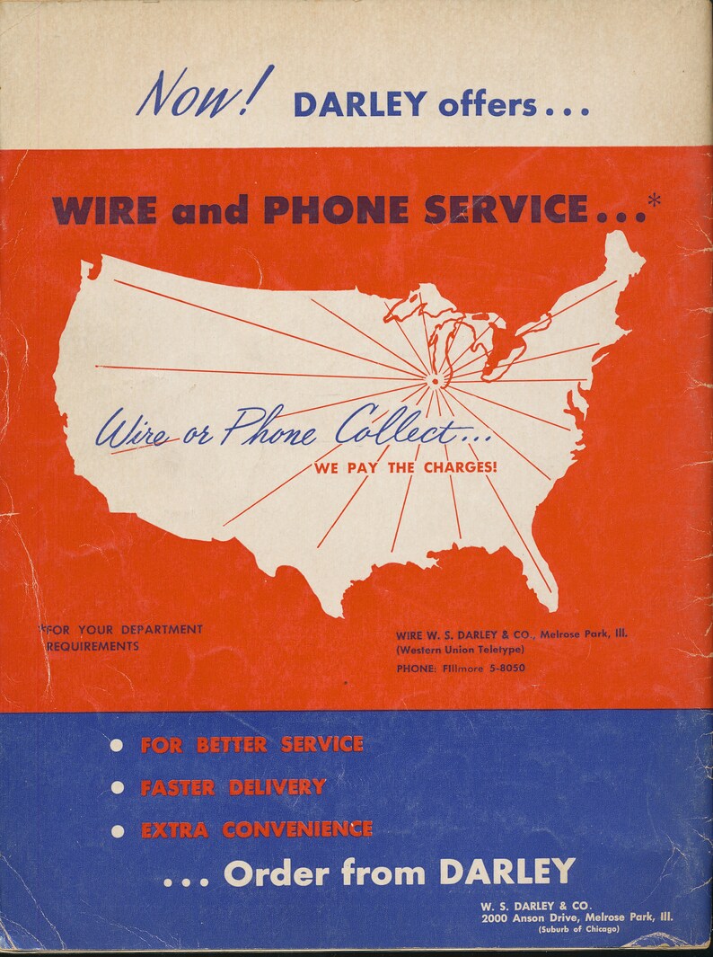 Vintage 1960s Police Supplies Catalog W S Darley & Co Etsy