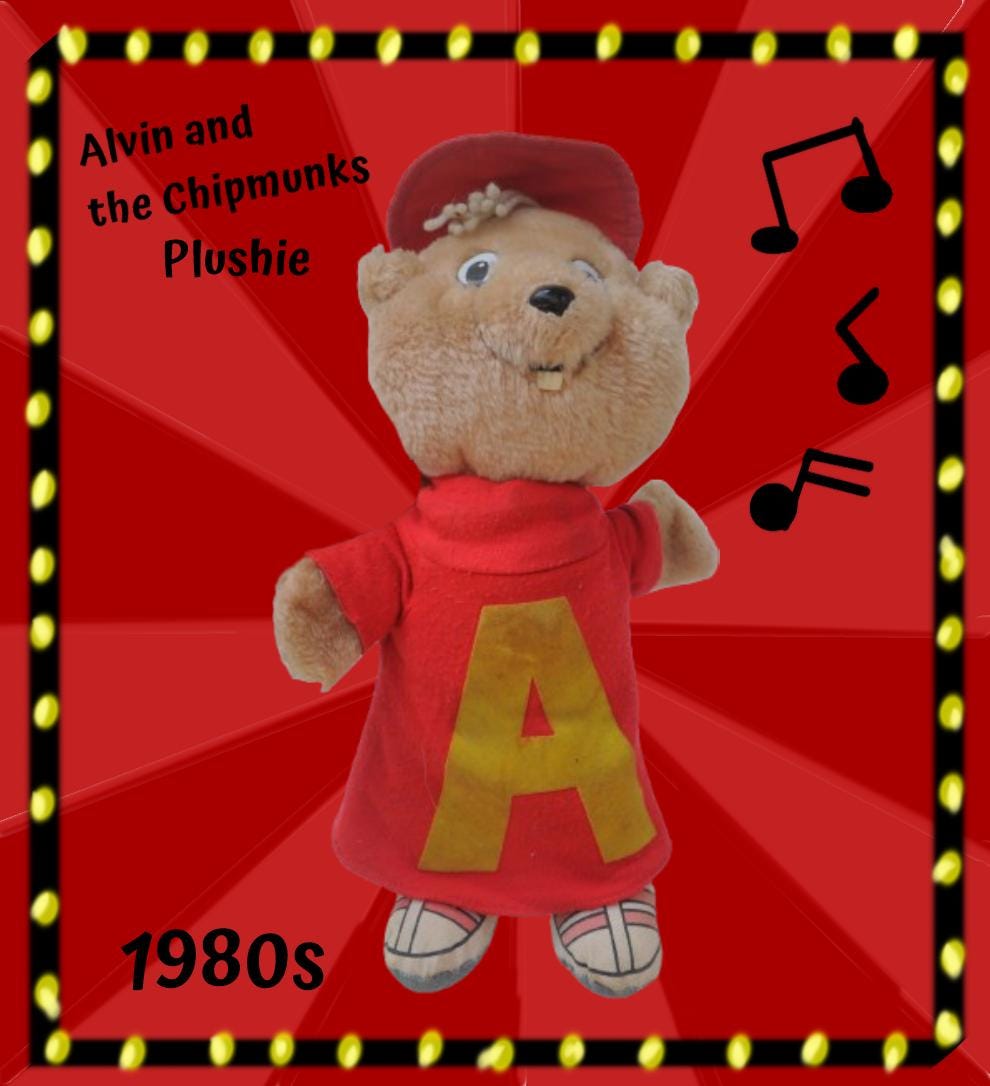 アルビン チップマンクス サンタ ぬいぐるみ 1980年代のヴィンテージ アルビンとチップマンクス ぬいぐるみ