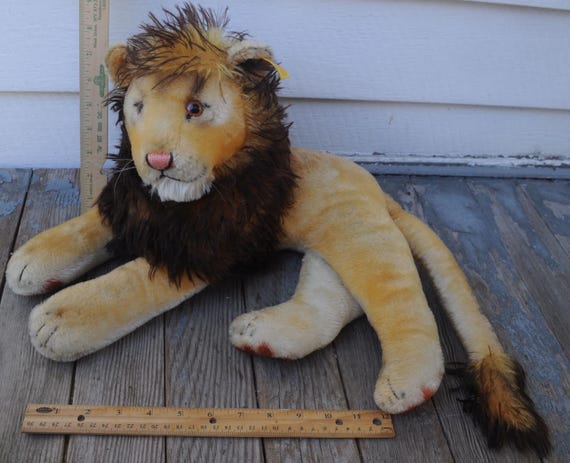 【立ち雄ライオン Leo 15cm】ヴィンテージ シュタイフ Vintage Medium 1950s Steiff Lion In Great Condition All
