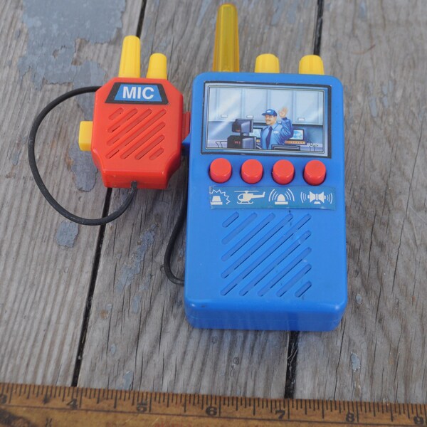 Vintage Toy Police Radio / Walkie Talkie Toy from Toys R Us - Sounds & Lights - Two-Way Radio - Cosplay / Costume