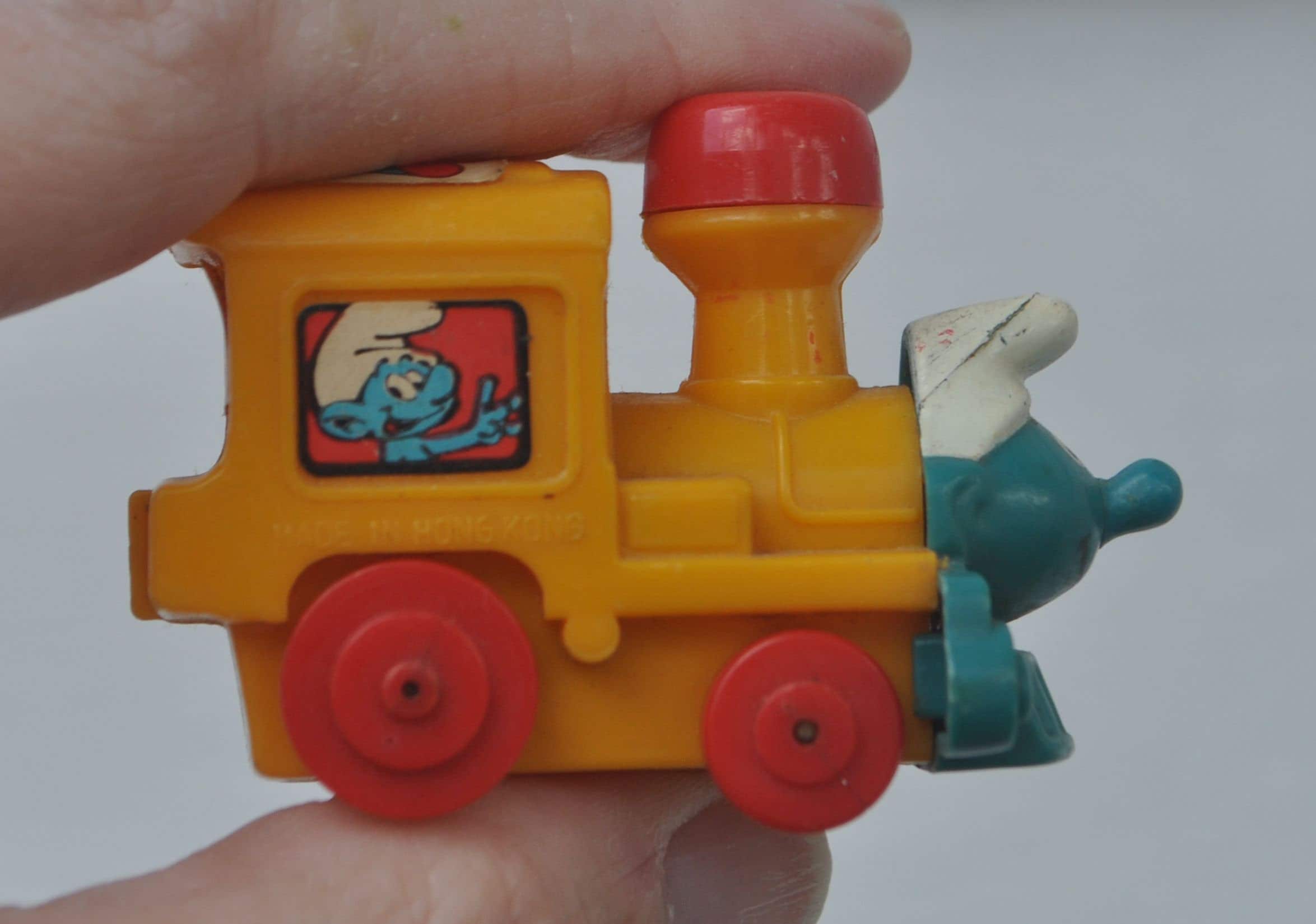 Smurfs Train Vintage 1980s Wind-up Smurf Train Toy - Cute / Kawaii Hard Plastic ...