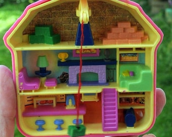Polly Pocket 1994 Bluebird Hôtel Lumineux Complet - Jouet Vintage Occasion