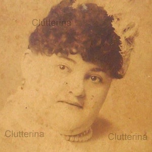 vintage / Antique - Annie Bell - Sideshow / Freak Show / Circus Performer - Carte Cabinet - Bizarrerie / Bizarreries - Fat Lady - Curvy Lady années 1890