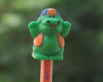 Vintage 1990s Russ Berrie Alligator Pencil / Pencil Topper - "See Ya Later Alligator" - Going Away Present - Cute / Kawaii Collectible