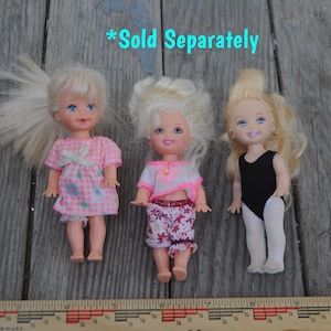 Vintage 1990s TLC Kelly Dolls for OOAK, Etc. Potty Training Kelly Doll -  1996 - CUTE Baby Sister of Barbie - Pick Your Own