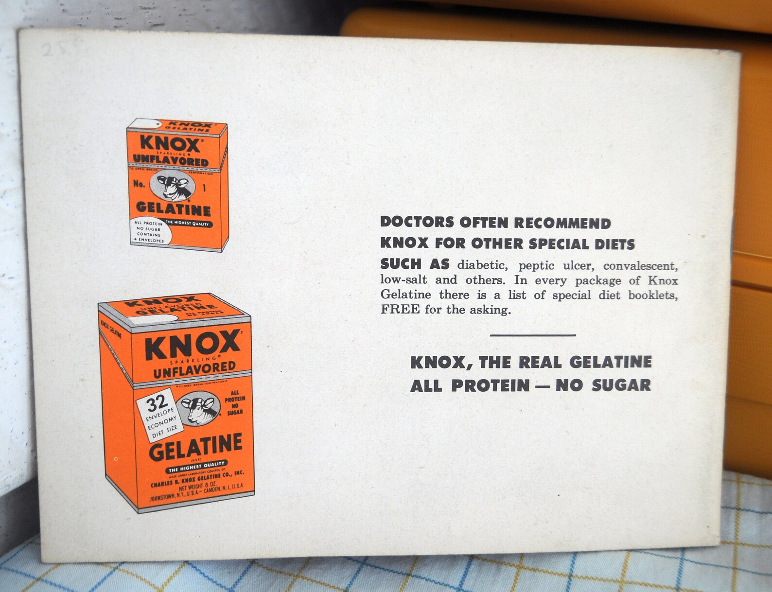 Knox Gelatine Eat and Reduce Recipe Book / Diet Book Etsy