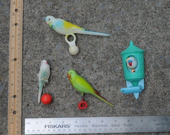 Vintage Parakeet / Budgie Toys - Pick Your Own - Retro For Display Only