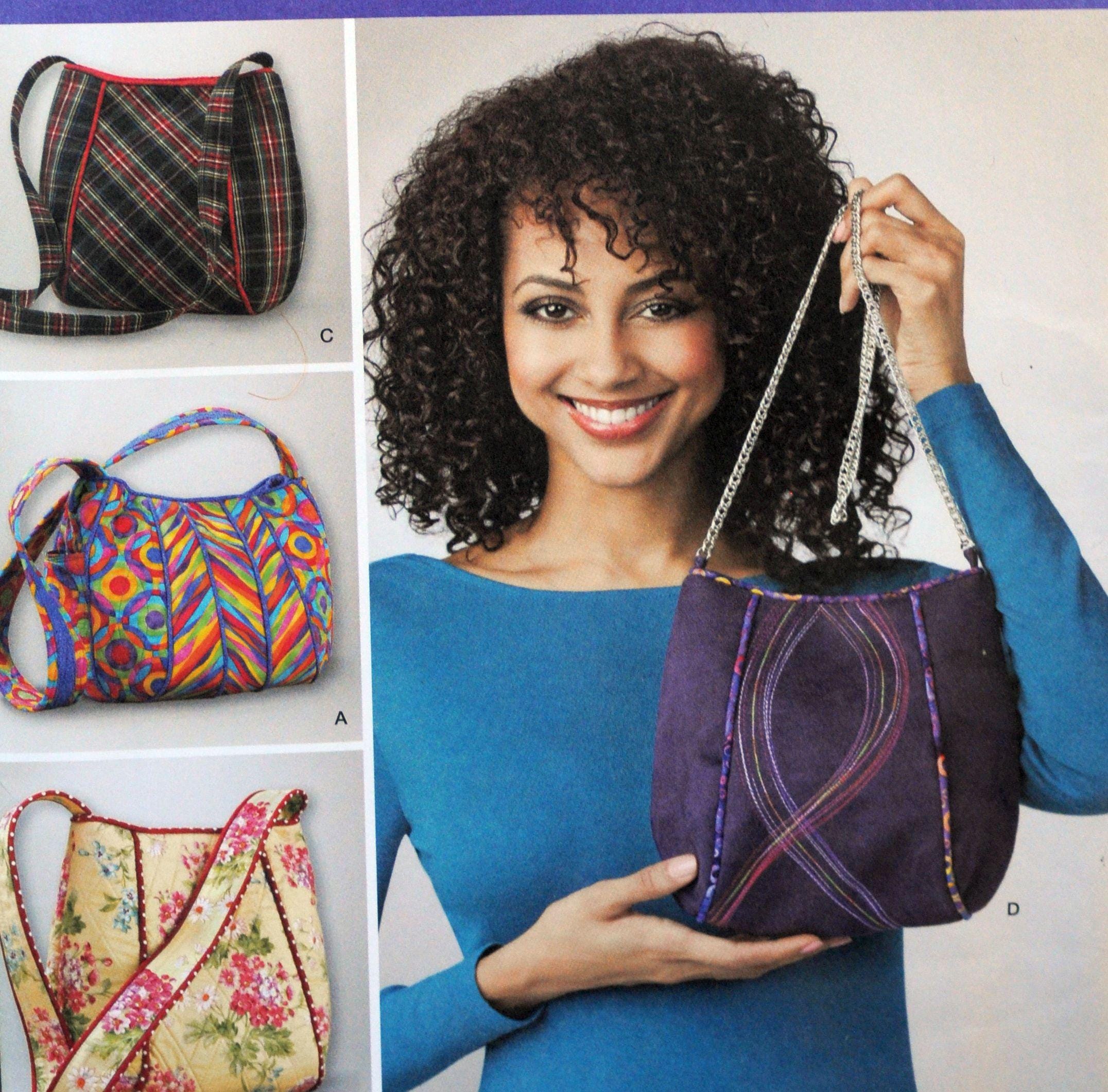 Women's Colorful Pattern Tote Bag - Large Shoulder Bag With Zipper Pocket & Button Closure, 16.5x13 Inch
