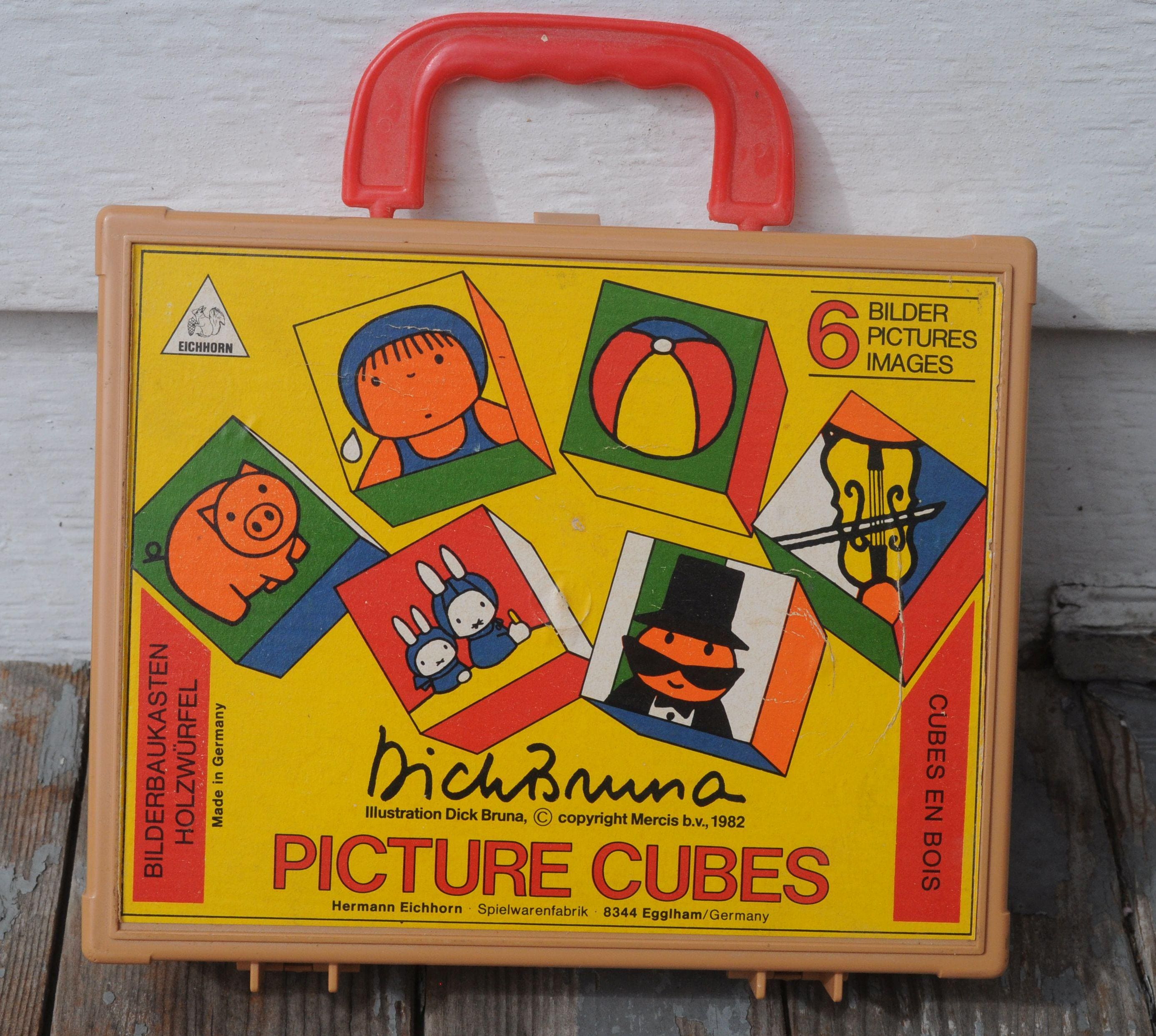 Vintage West Germany Dick Bruna Picture Cubes - Carrying Case