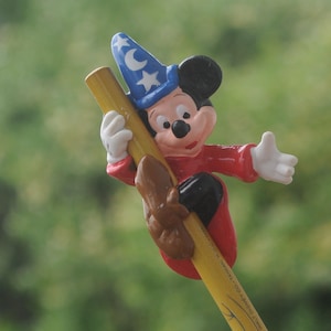 Vintage 1980s Mickey Mouse Pencil / Pencil Topper - WT - Unused / Unsharpened - NEW Old Stock - Sorcerer&#39;s Apprentice - Disney