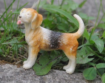 Safari Beagle #695504 - Cute Miniature Dog - Terrarium, Fairy Garden, Dollhouse, Diorama, Etc.