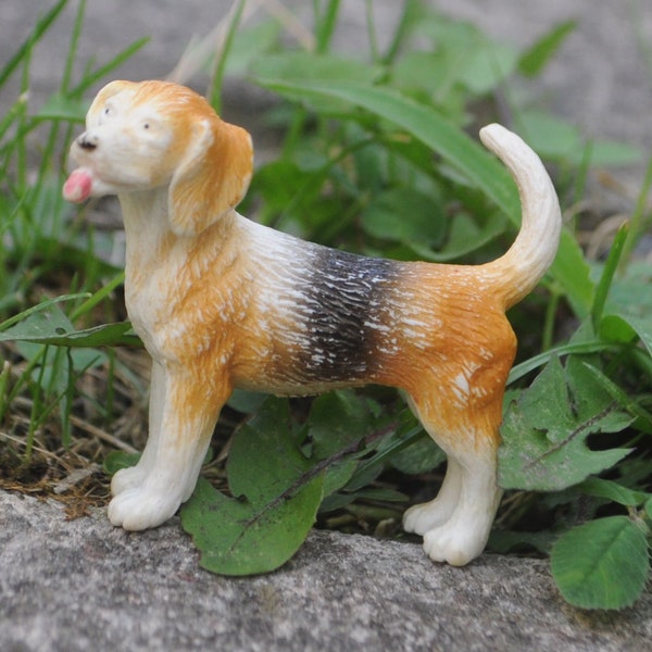 Safari Beagle #695504 - Cute Miniature Dog - Terrarium, Fairy Garden, Dollhouse, Diorama, Etc.