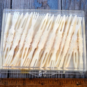 Vintage 1950s / 1960s Cocktail and Party Plastic Picks in Original Box by Chelten House Products Co. of Philadelphia PA - HorsD&#39;oeuvres