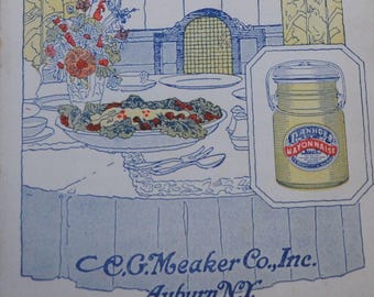 Vintage Mayonnaise Cookbook - "Salads, Sandwiches, Sauces" Ivanhoe Mayonnaise - Auburn, NY - Recipes, Salads & Aspics, Etc. - RARE