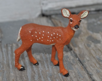 Discontinued Safari White-Tailed Fawn #180229 - Figurine for Diorama, OOAK, Repaint, Crafting, Etc. - Hard to Find - Good Condition