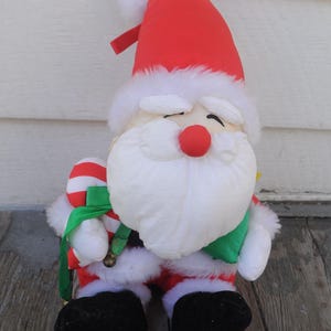 Vintage 1980s Puffalump-Style Santa Claus - Cute / Kawaii - True Vintage - Christmas, Xmas, St. Nicholas