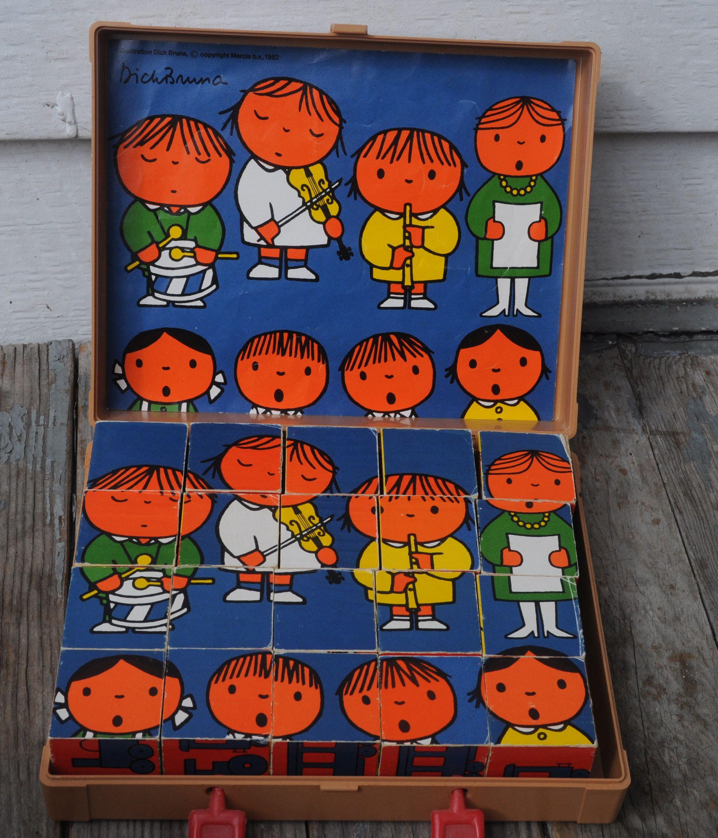 Vintage West Germany Dick Bruna Picture Cubes - Carrying Case