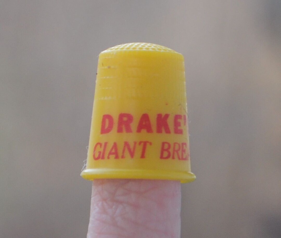 Vintage 1950s Drake's Giant Bread Advertising Thimble Bakery, Breads