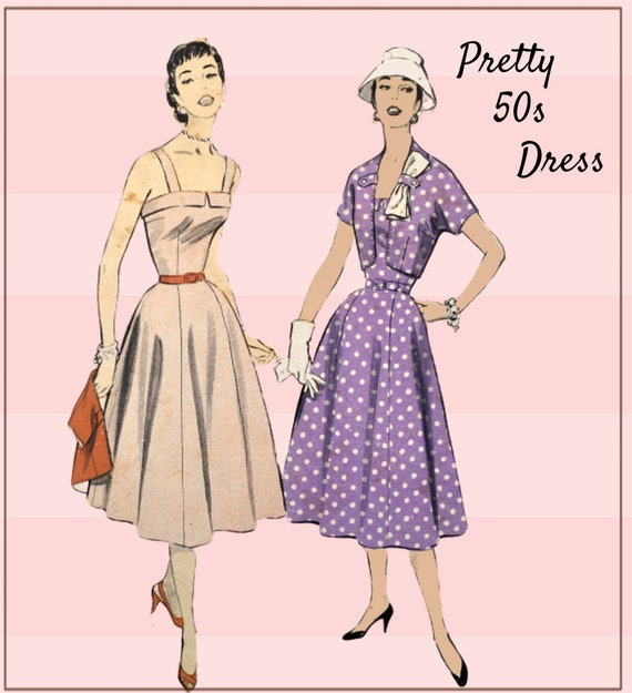 Advance 7982 - Pretty 1950s Sundress W/ Bolero Jacket - DIY