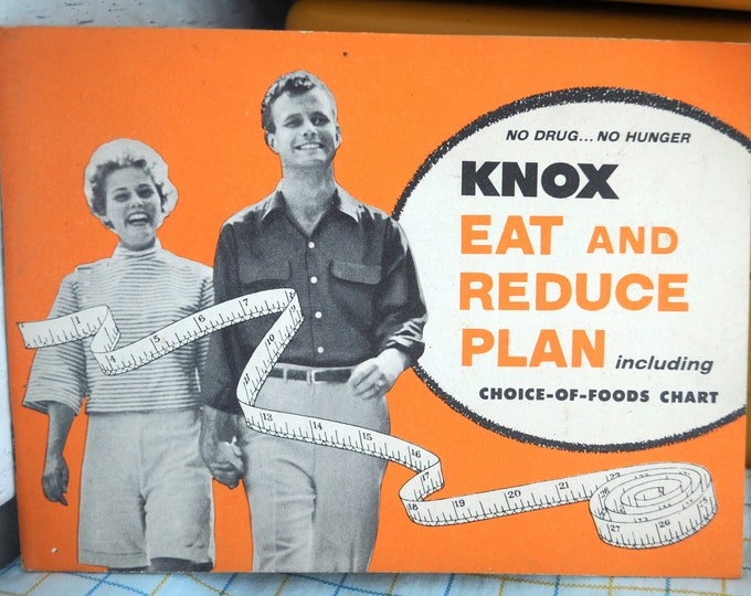 Knox Gelatine Eat and Reduce Recipe Book / Diet Book Etsy