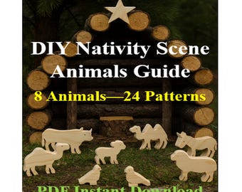 DIY Nativity Scene Animals-8 Animals-24 Patterns, PDF Download Guide, Wooden Animals,  Woodworking Projects, Scroll Saw Patterns