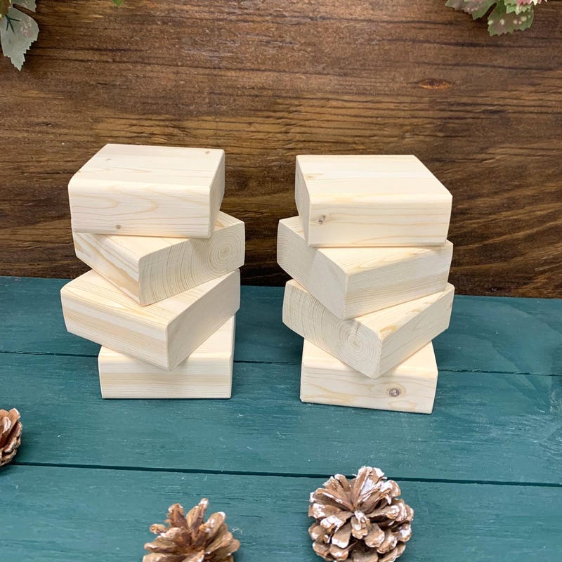 Unfinished Wood Blocks Etsy