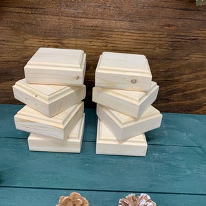 Craft Wood Blocks, Sold as a set of 8 Blocks, Sanded Wood Blocks, Unfinished Crafting Blocks, Wood Craft Blocks, Crafting Blocks, Wood Block