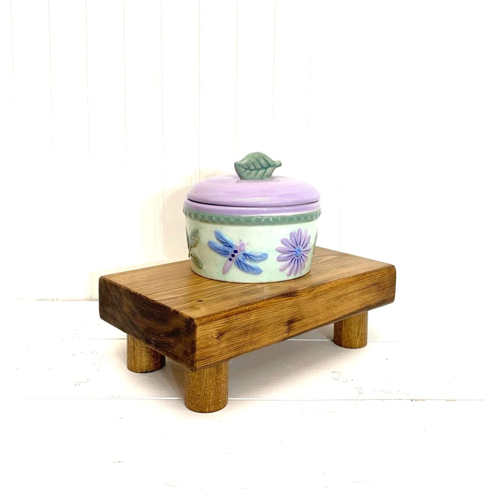 Wood Pedestal-elevate Your Decor-rustic Wooden Riser-display Stand ...