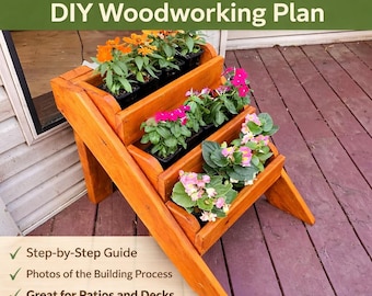 Plano para construir una jardinera de varios niveles: Guía paso a paso para hacerlo tú mismo (Descarga digital)