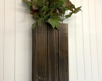 Modern Farmhouse Sconces with Floral Touch-Set of 2-Country Charm Wall Sconces-Rustic Floral Pocket Design-Handmade Farmhouse Decor