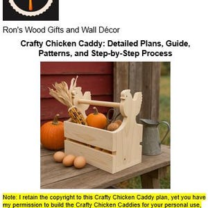 Crafty Chicken Caddy DIY Plans and Guide-pdf Download, Woodworking ...
