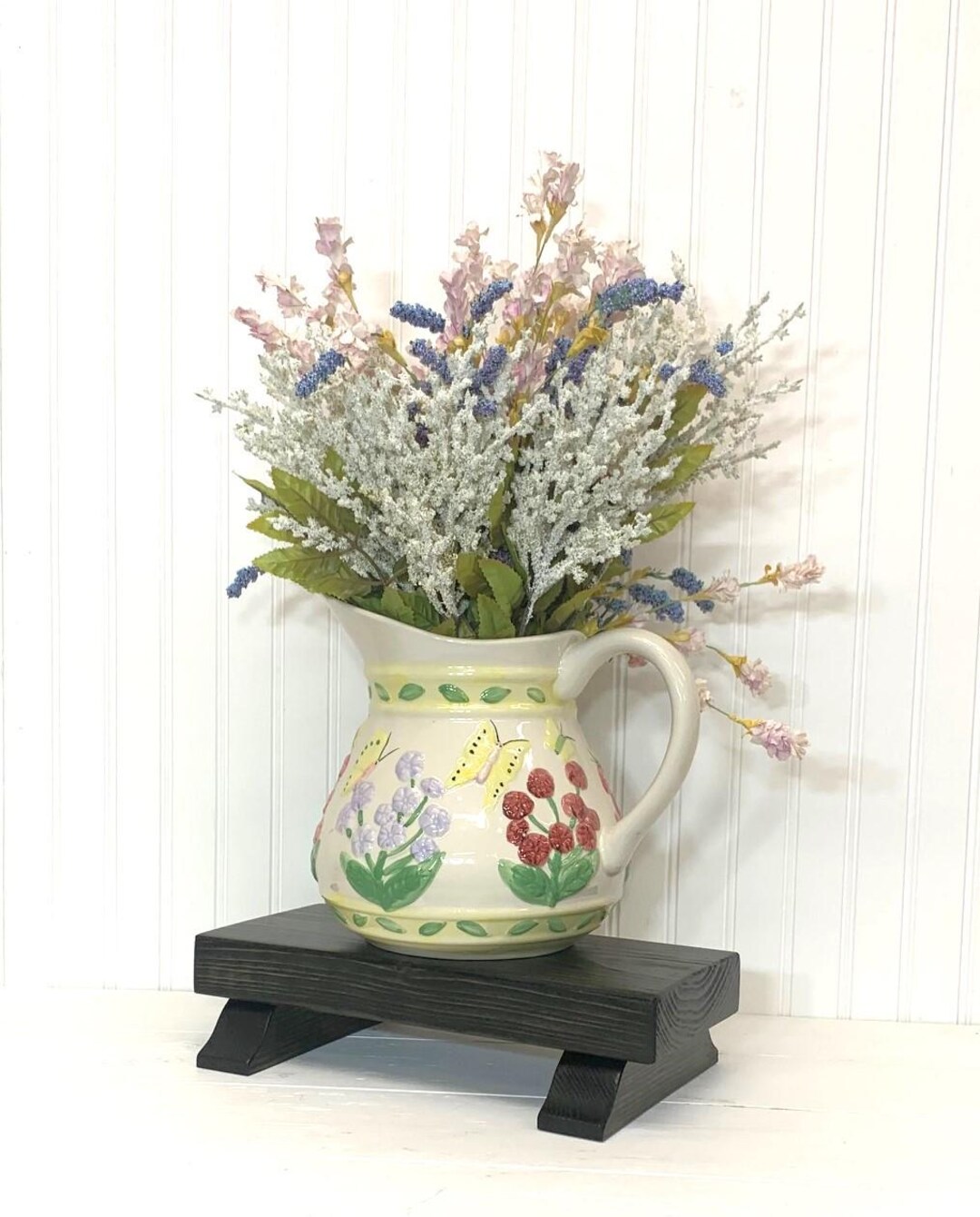 Wooden Pedestal-stylish Display, Kitchen Riser, Rustic Wood Risers ...