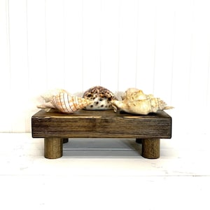 Wood Pedestal-elevate Your Decor-rustic Wooden Riser-display Stand ...