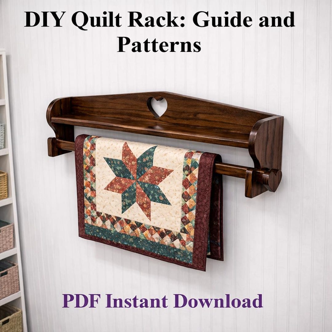 Quilt Rack DIY Guide and Patterns-pdf Instant Download, DIY Woodworking ...