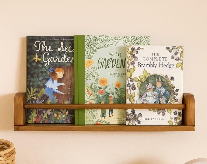 Nursery Bookshelf, Nursery Bookshelves, Kid's Room Bookshelf, Doll Shelf, Children's Bookshelves, Kid's Bookshelves, Children's Bookshelf