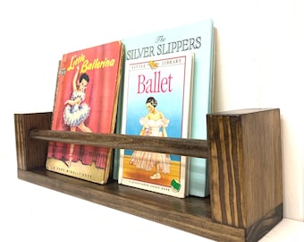 Nursery Bookshelf for Storytime Adventures-Organize in Style with this Handmade Nursery Book Shelf-Children's Book Shelf, Kid's Book Shelf
