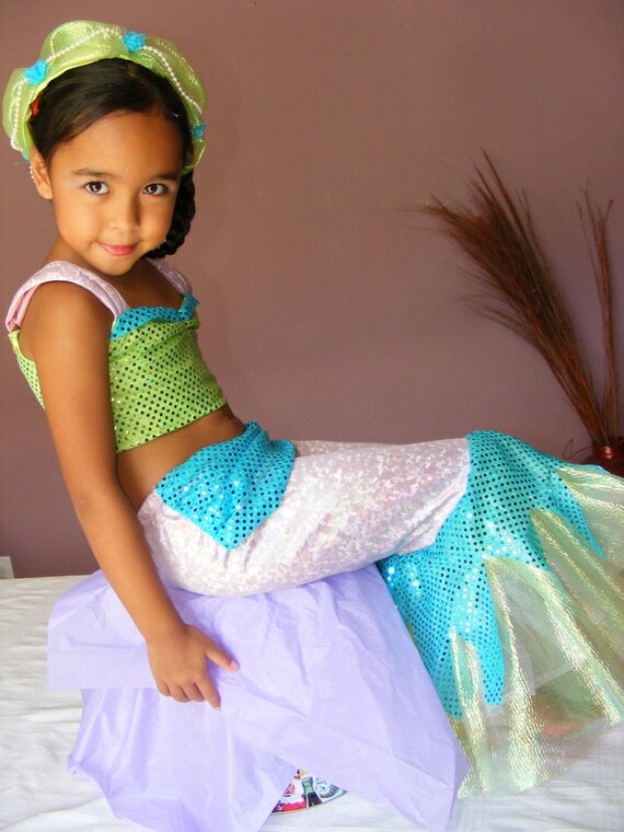 Items similar to Little Mermaid Costume for Girl Sizes 2t5 on Etsy