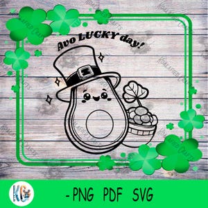 Avo GLÜCKSTAG! - Digitaler Download - SVG - Süße Avocado